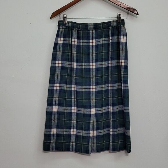 Pendleton Petite Kennedy Dress Tartan Plaid Skirt Size 10 - Picture 2 of 6